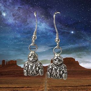 Sterling Silver Storyteller Earrings 1.25”